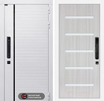 LABIRINT Входная металлическая дверь Роял Смарт панель №1 цвет сандал белый