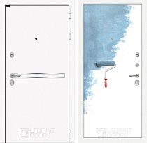 LABIRINT Входная металлическая дверь Лайн Вайт панель №28 грунт под покраску
