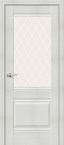 Дверь Браво модель Прима-3 цвет Bianco Veralinga/White Сrystal