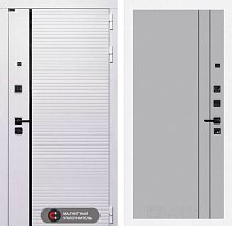 LABIRINT Входная металлическая дверь Роял панель №10 цвет серый софт рельеф