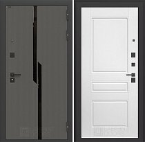 LABIRINT Входная металлическая дверь Карбон панель №3 белый софт