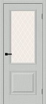 Дверь Браво модель Классик-13 цвет Grey Silkwood/White Сrystal