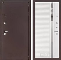 LABIRINT Входная металлическая дверь CLASSIC антик медь панель №31 белый софт