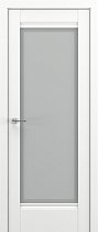 ZaDoor Baguette Classic модель Неаполь В4 цвет матовый белый стекло сатинато с рамкой
