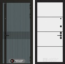 LABIRINT Входная металлическая акустическая дверь ISSIDA панель №25 цвет белый софт