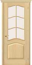 Дверь Браво модель М-7 цвет Без отделки стекло Сатинато