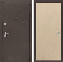 LABIRINT Входная металлическая дверь Smoky панель №5 цвет венге светлый