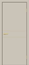 Дверь Браво модель Браво-0.24.П цвет Кремовый шёлк молдинг золото