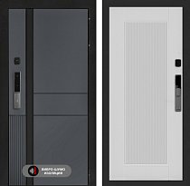 LABIRINT Входная металлическая дверь ЭвоЛаб Смарт панель №30 цвет белый софт рельеф