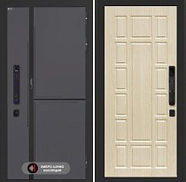 LABIRINT Входная металлическая дверь Лаб-3 Смарт панель №12 цвет белёный дуб