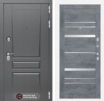 LABIRINT Входная металлическая дверь Платинум панель №20 бетон тёмный