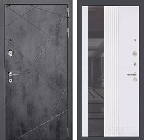 LABIRINT Входная металлическая дверь Лофт панель №32 цвет белый софт рельеф