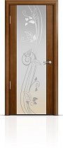 Дверь Мильяна модель Омега-2 цвет Анегри триплекс белый Нежность