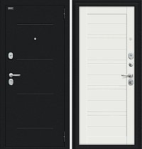 Входная Дверь модель Сити Kale цвет Букле черное/Off-white