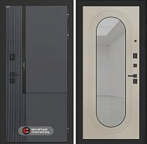 LABIRINT Входная металлическая дверь Лаб-2 Про панель Зеркало Дольче цвет капучино