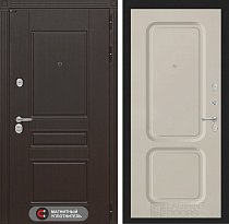 LABIRINT Входная металлическая дверь Мегаполис панель №9 цвет капучино