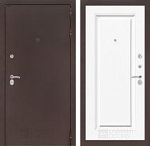 LABIRINT Входная металлическая дверь CLASSIC антик медь панель №27 эмаль белая
