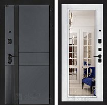 LABIRINT Входная металлическая дверь EvoLAB панель Зеркало Фацет цвет белый софт