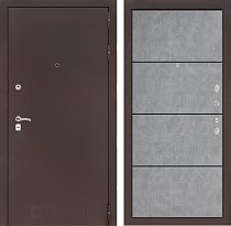 LABIRINT Входная металлическая дверь CLASSIC антик медь панель 25 бетон светлый