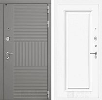 LABIRINT Входная металлическая дверь Форма панель №27 цвет эмаль белая