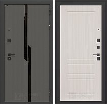 LABIRINT Входная металлическая дверь Карбон панель №3 сандал белый