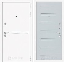 LABIRINT Входная металлическая дверь Лайн Вайт панель №14 цвет дуб кантри белый горизонт