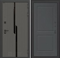 LABIRINT Входная металлическая дверь Карбон панель №11 графит софт