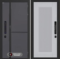 LABIRINT Входная металлическая дверь Лаб-3 Смарт панель №30 цвет серый софт рельеф