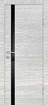 Дверь Profilo Porte Серия P-8 цвет Дуб скай бежевый стекло чёрный лакобель
