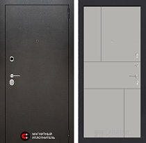 LABIRINT Входная металлическая дверь SILVER панель 21 грей софт