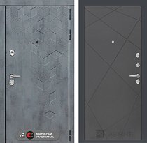 LABIRINT Входная металлическая дверь BETON панель 24 графит софт