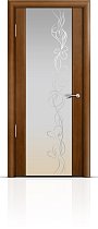 Дверь Мильяна модель Омега-2 цвет Анегри триплекс белый Фантазия