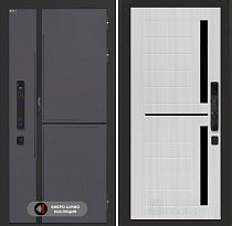 LABIRINT Входная металлическая дверь Лаб-3 Смарт панель №2 цвет сандал белый