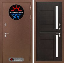 LABIRINT Входная металлическая дверь ТЕРМО панель №2 венге