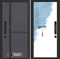 LABIRINT Входная металлическая дверь Лаб-3 Смарт панель №28 грунт под покраску