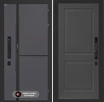 LABIRINT Входная металлическая дверь Лаб-3 Смарт панель №11 цвет графит софт
