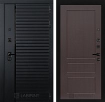 LABIRINT Входная металлическая дверь PIANO 3 орех премиум