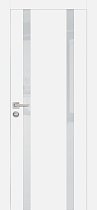 Profilo Porte модель PX-9 кромка хром с 4-х сторон цвет Белый матовый стекло лакобель лунный