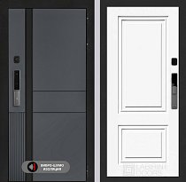 LABIRINT Входная металлическая дверь ЭвоЛаб Смарт панель №26 цвет эмаль белая