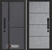LABIRINT Входная металлическая дверь Лаб-3 Смарт панель №25 цвет бетон светлый