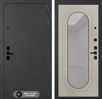 LABIRINT Входная металлическая дверь СонаЛАБ панель Зеркало Дольче капучино