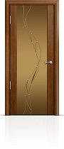 Дверь Мильяна модель Омега-2 цвет Анегри триплекс бронзовый Иллюзия
