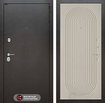 LABIRINT Входная металлическая дверь Сильвер панель №33 цвет капучино