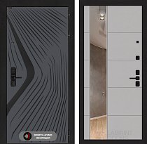 LABIRINT Входная металлическая дверь LeoLAB панель №19 цвет грей софт