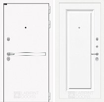 LABIRINT Входная металлическая дверь LINE WHITE панель №27 эмаль белая