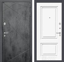 LABIRINT Входная металлическая дверь Лофт панель №26 цвет эмаль белая