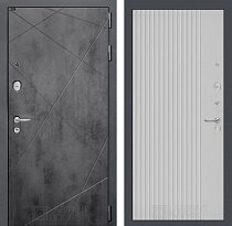 LABIRINT Входная металлическая дверь Лофт панель №29 цвет белый софт