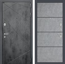 LABIRINT Входная металлическая дверь Лофт панель №25 цвет бетон светлый