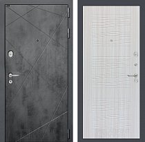 LABIRINT Входная металлическая дверь Лофт панель №6 цвет сандал белый