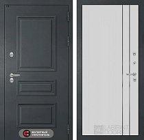 LABIRINT Входная металлическая дверь Атлантик панель №10 цвет белый софт рельеф